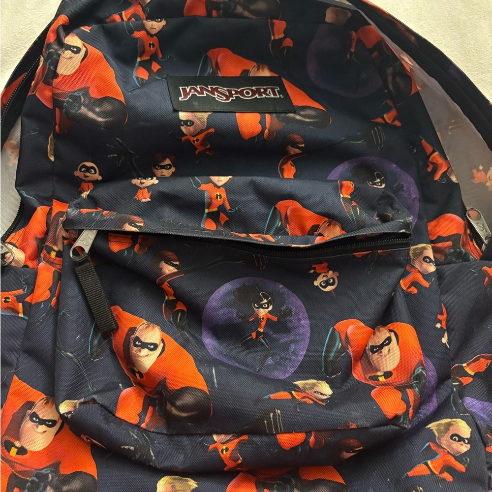 Jansport Black and Multicolor Backpack